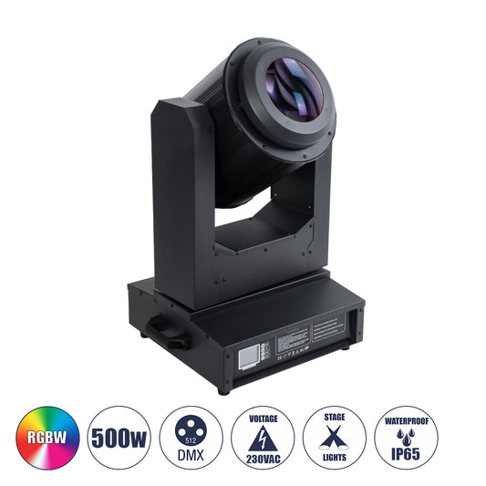 POSEIDON 51155 Επαγγελματική Κινούμενη Ρομποτική Κεφαλή BEAM Light PHILIPS 17R Ultra Bright 500W AC 220V-240V Αδιάβροχο IP65 RGBW DMX512 - Μ50 x Π40.5 x Υ72cm