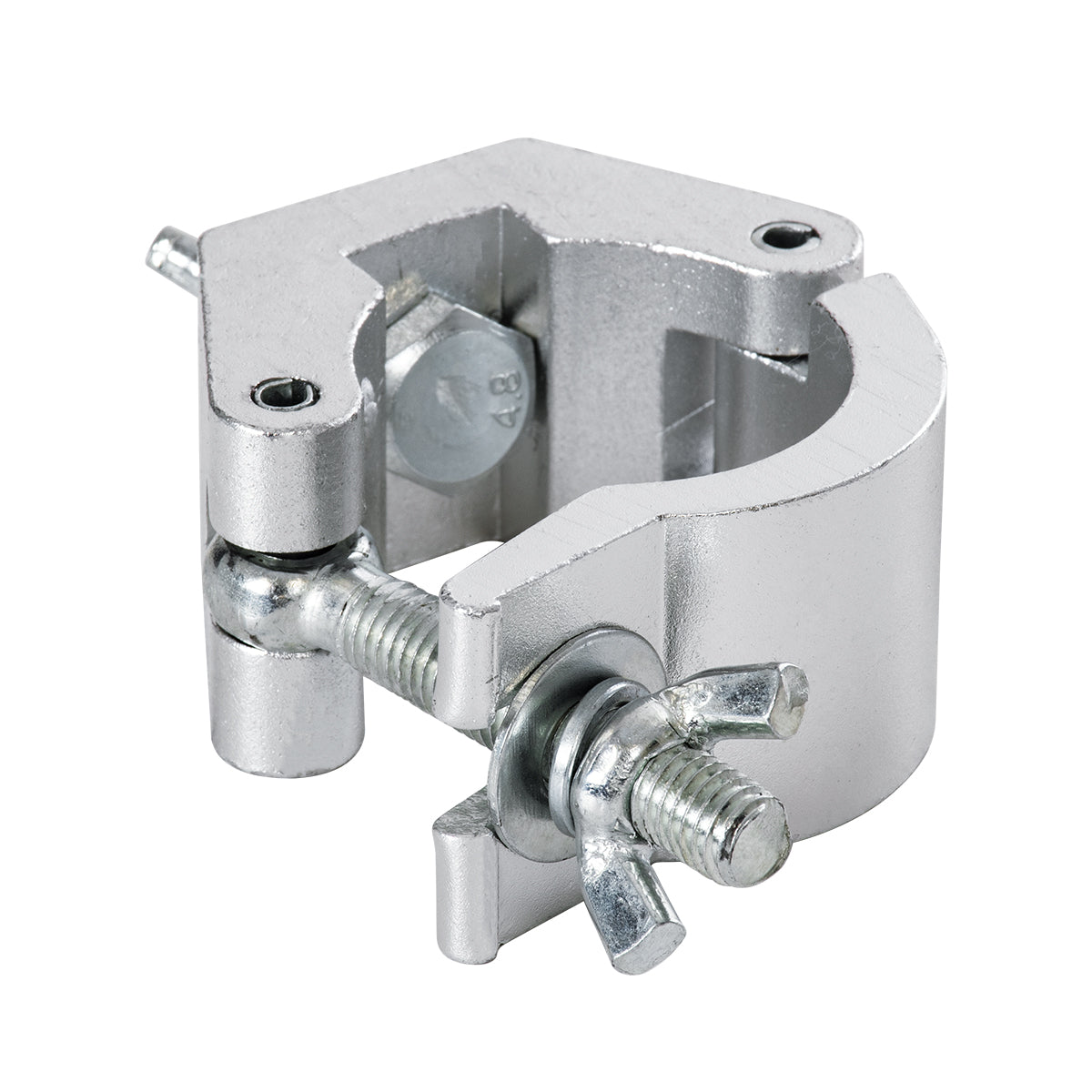 CLAMPS 51187 Επαγγελματικός Γάντζος Hook Αλουμινίου Ύψηλης Αντοχής για Κρέμαση, Στήριξη & Τοποθέτηση Προϊόντων Stage σε Τράσες - Μ8 x Π5.5 x Υ3cm - Χρώμιο