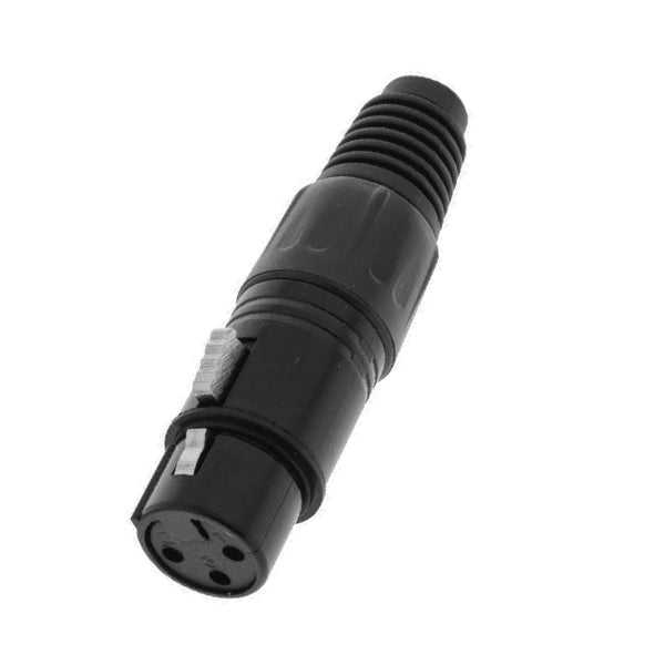 Θηλυκό Βύσμα XLR Female 3 PIN CANNON DMX High Quality Μαύρο 51189