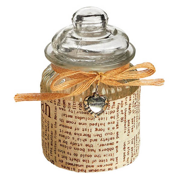 Βαζάκι Αεροστεγές με Ύφασμα 12εκ