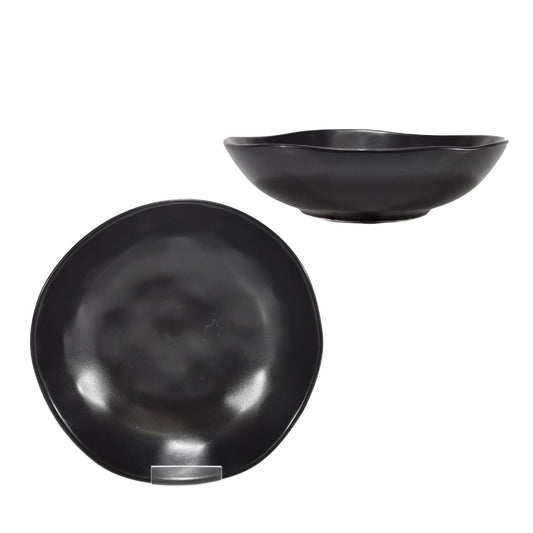 Πιάτο Σούπας Μαύρο Πορσελάνη Φ22cm