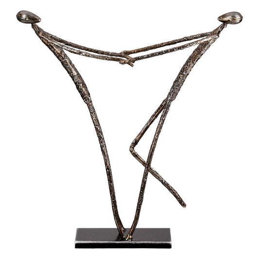 Φιγούρα Pair "Emotion" Μέταλλο Ασημένιο 27x6x29