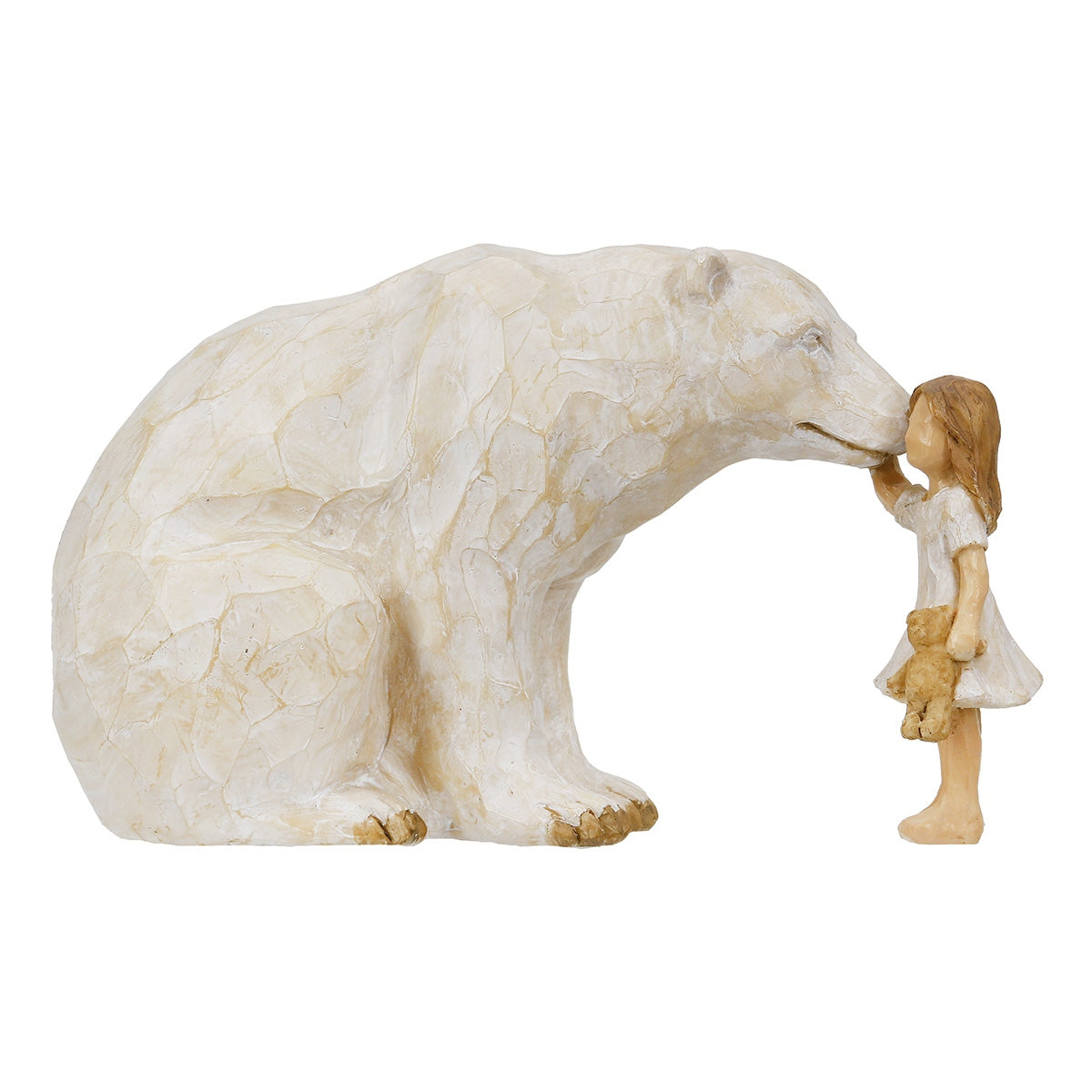 Φιγούρα Bear Child "Animal Lover" Child Motif Πολυρεζίνη Ecru PU 20x10x11.5