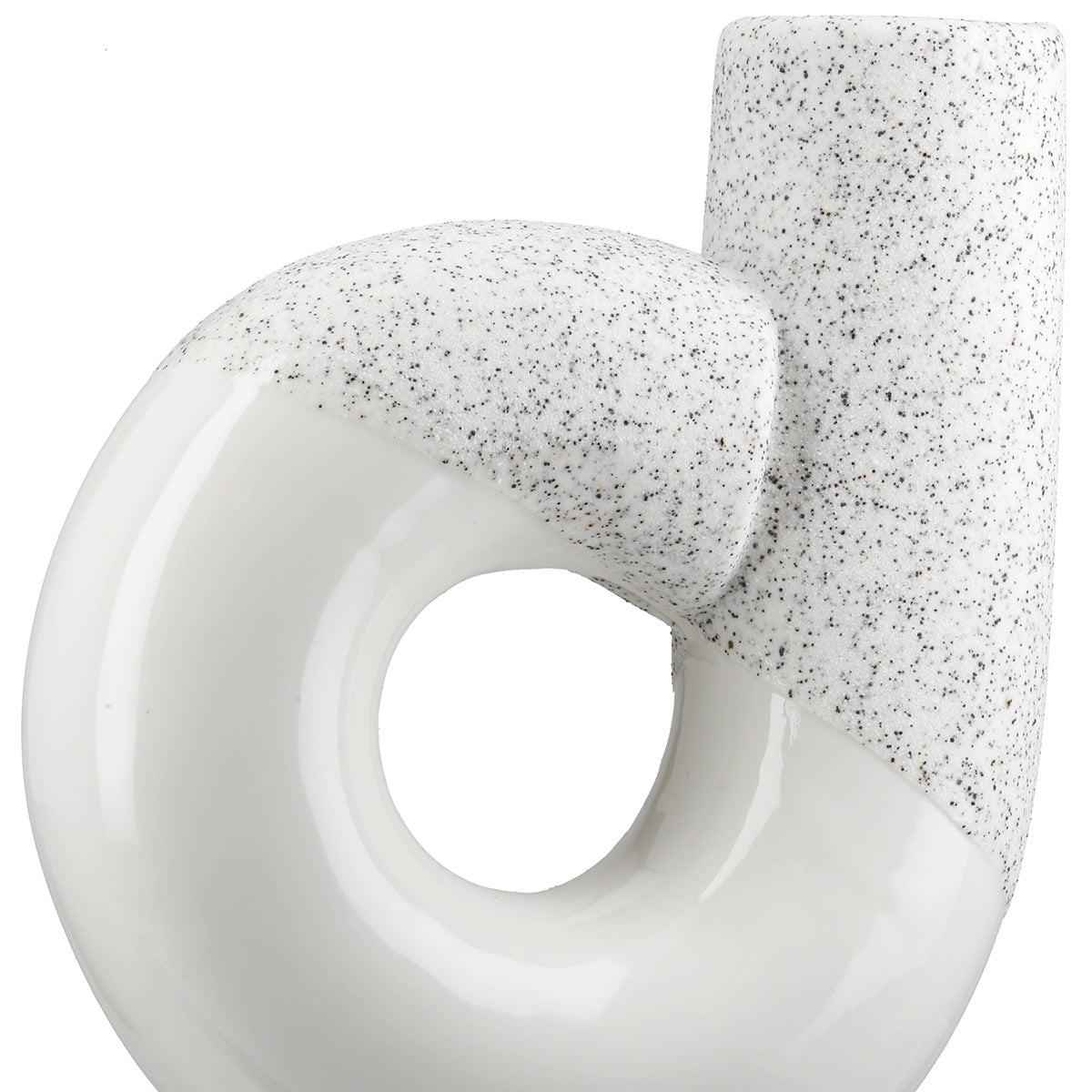 Perforated Βάζο "Poppy" Κεραμικό Λευκό 14x5x15