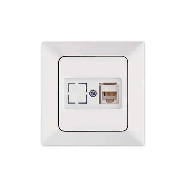 ΠΡΙΖΑ DATA CAT 6 RJ 45 MONH ΛΕΥΚΗ