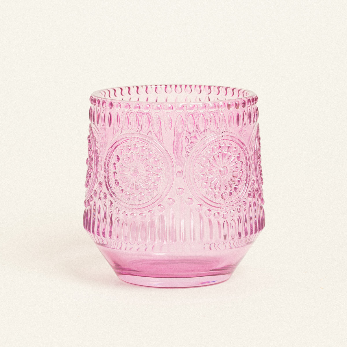 Κηροπήγιο Ανάγλυφο 10x10x9 Λιλά