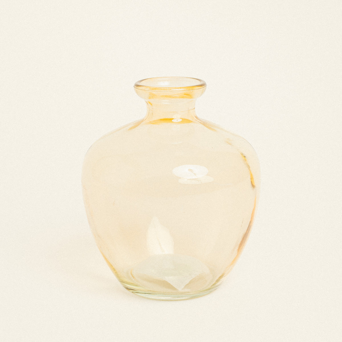 Γυάλινο Βάζο 14x14x16 Κίτρινο