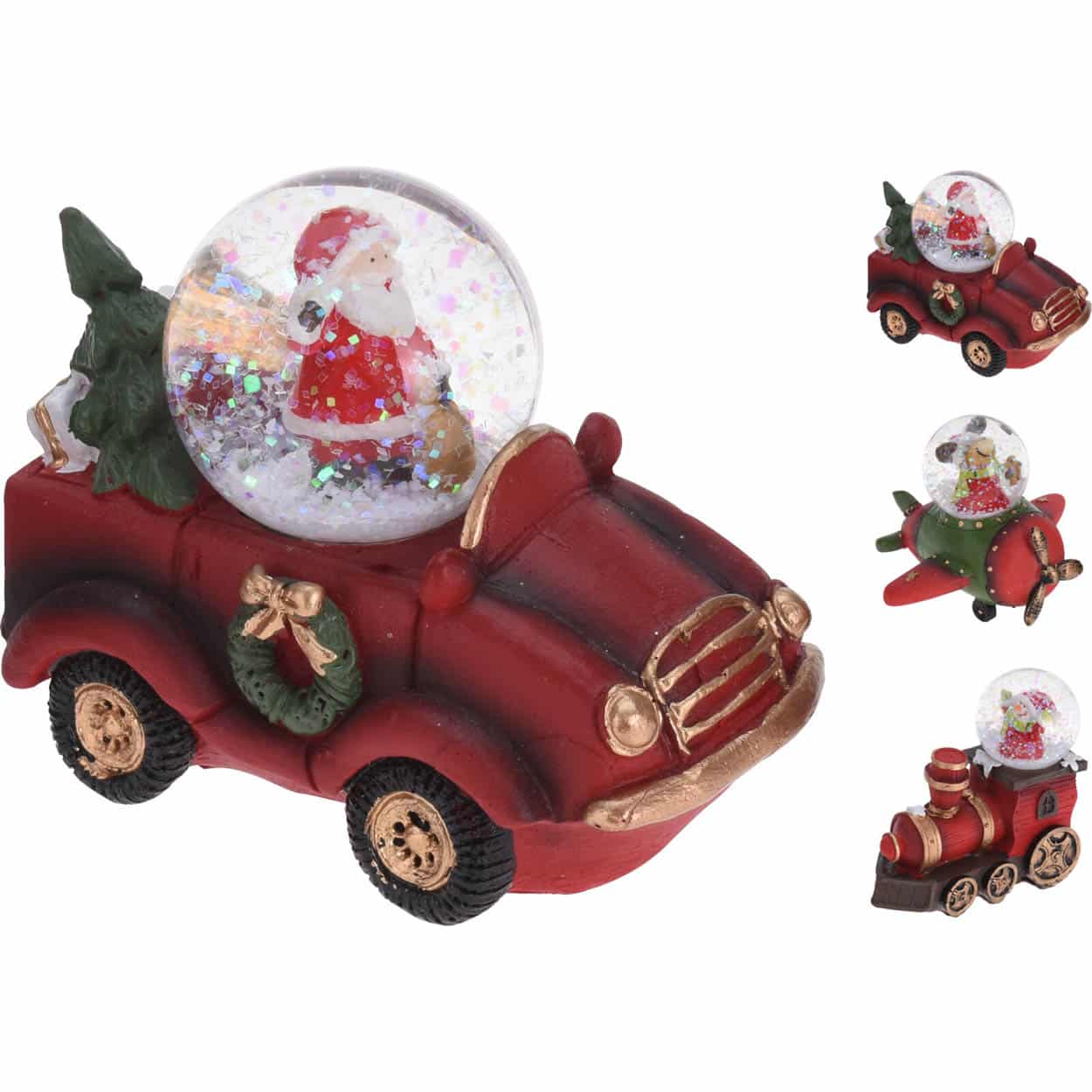 Νερόμπαλα Χριστουγέννων 10εκ 3 Σχδ