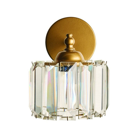 Απλίκα Μέταλλο Χρυσό Κρύσταλλα Ε27