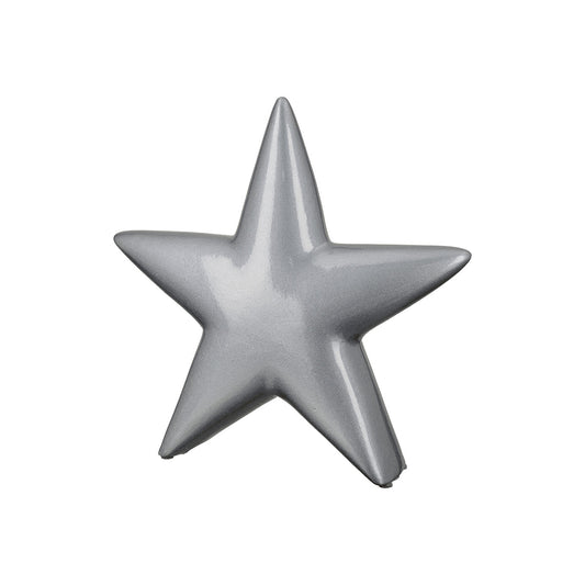 Διακοσμητικό Αστέρι Κεραμικό Ασημένιο 23x4x22