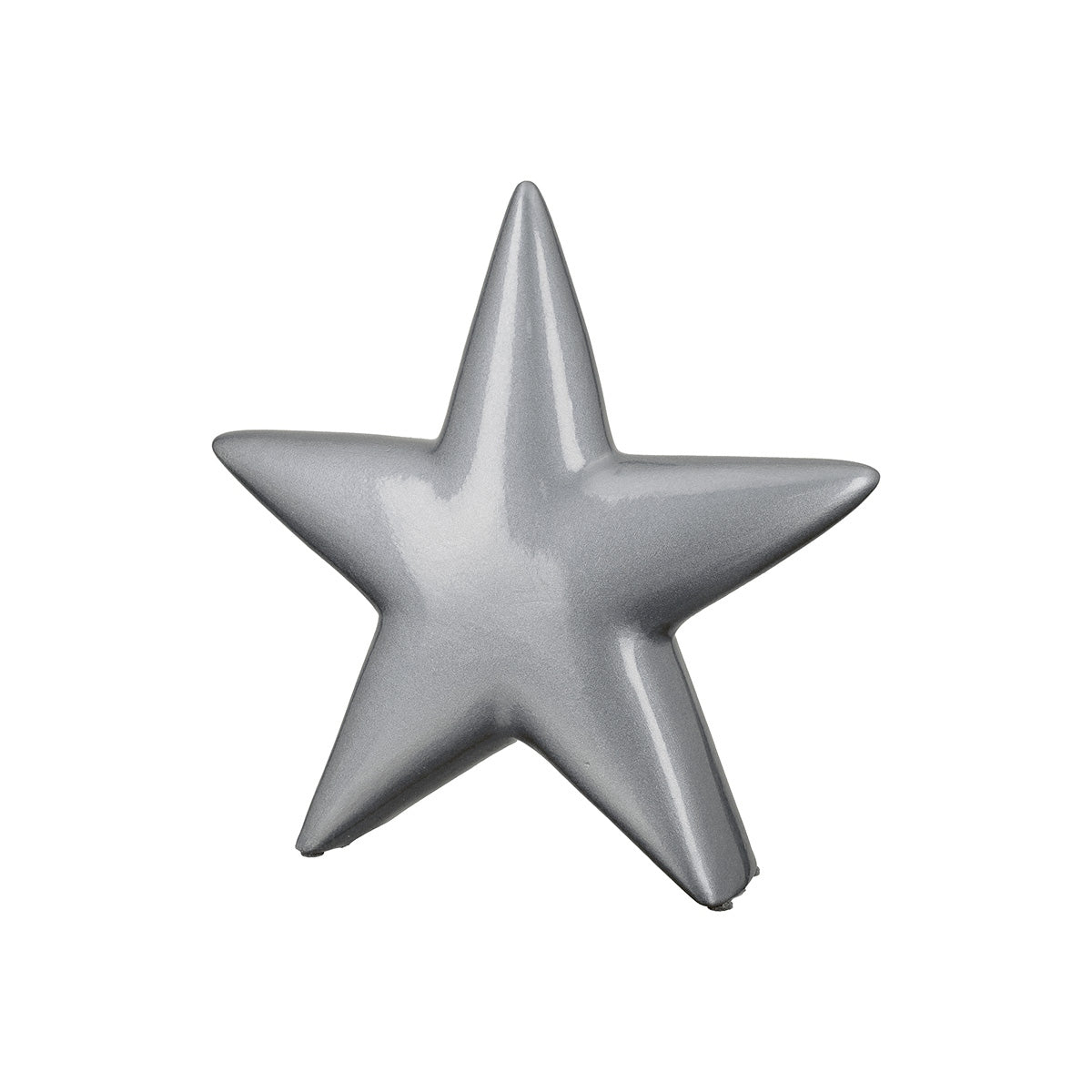 Διακοσμητικό Αστέρι Κεραμικό Ασημένιο 30x6x30