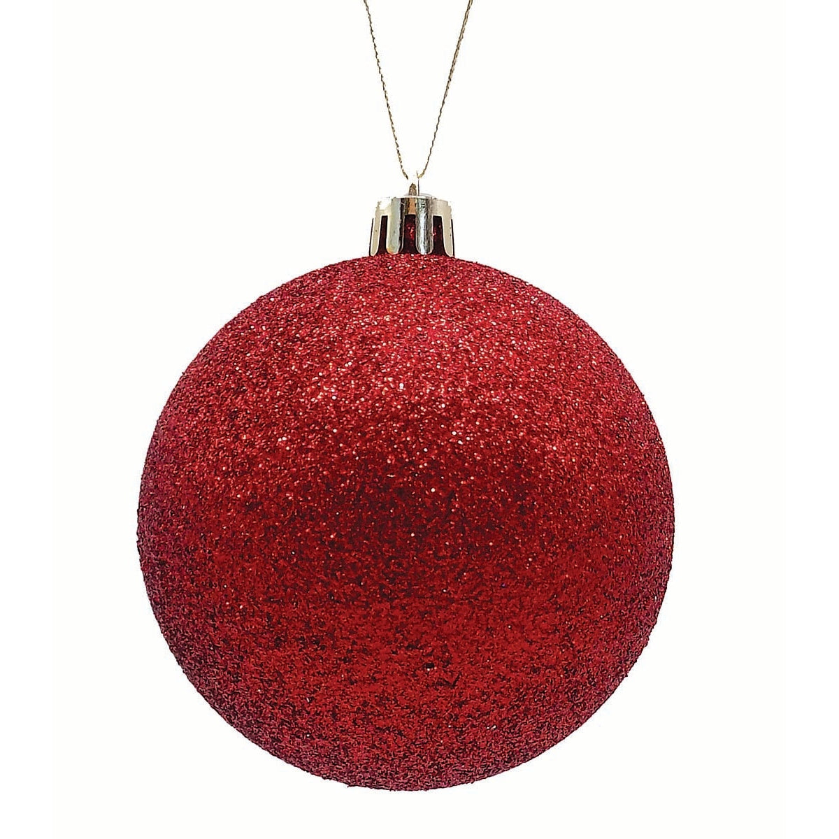 Μπάλα Πλαστική Κόκκινη με Glitter S/4 10εκ