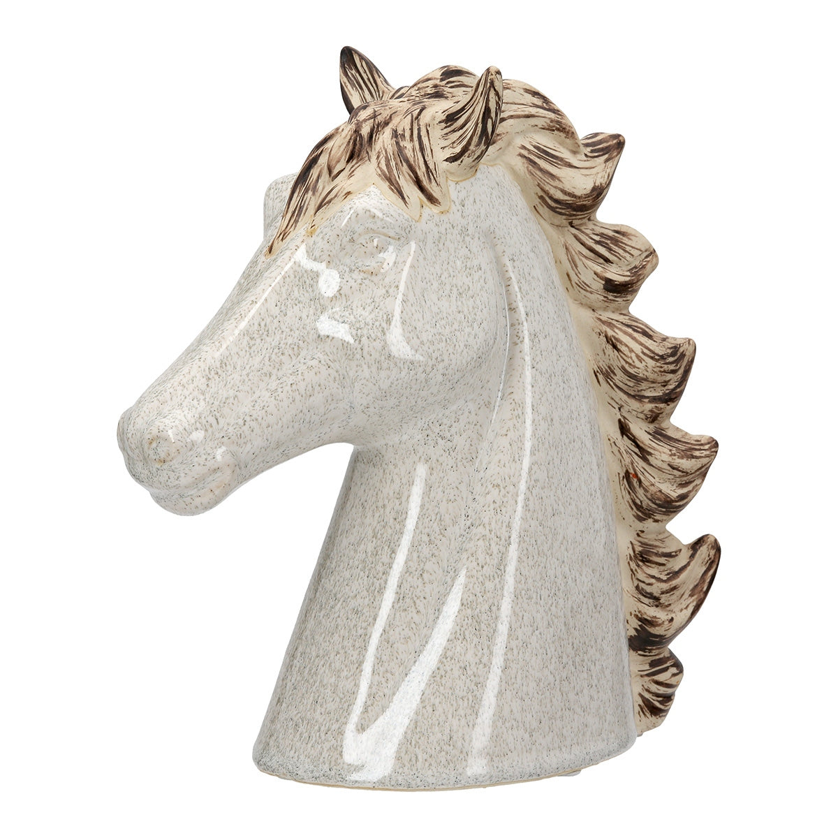 Sculpture Horse Ceramic Beige 19x9x20
