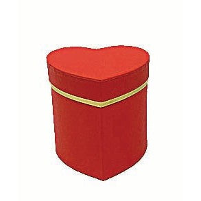 Κουτί 'Καρδιά' Χάρτινο Κόκκινο/Χρυσό 10x10x10