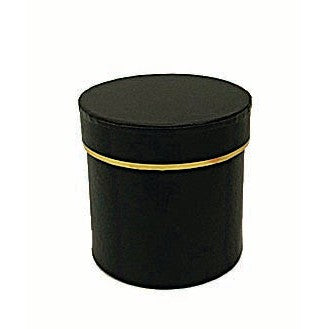JK Home Κουτί Στρογγυλό Χάρτινο Μαύρο/Χρυσό 57602