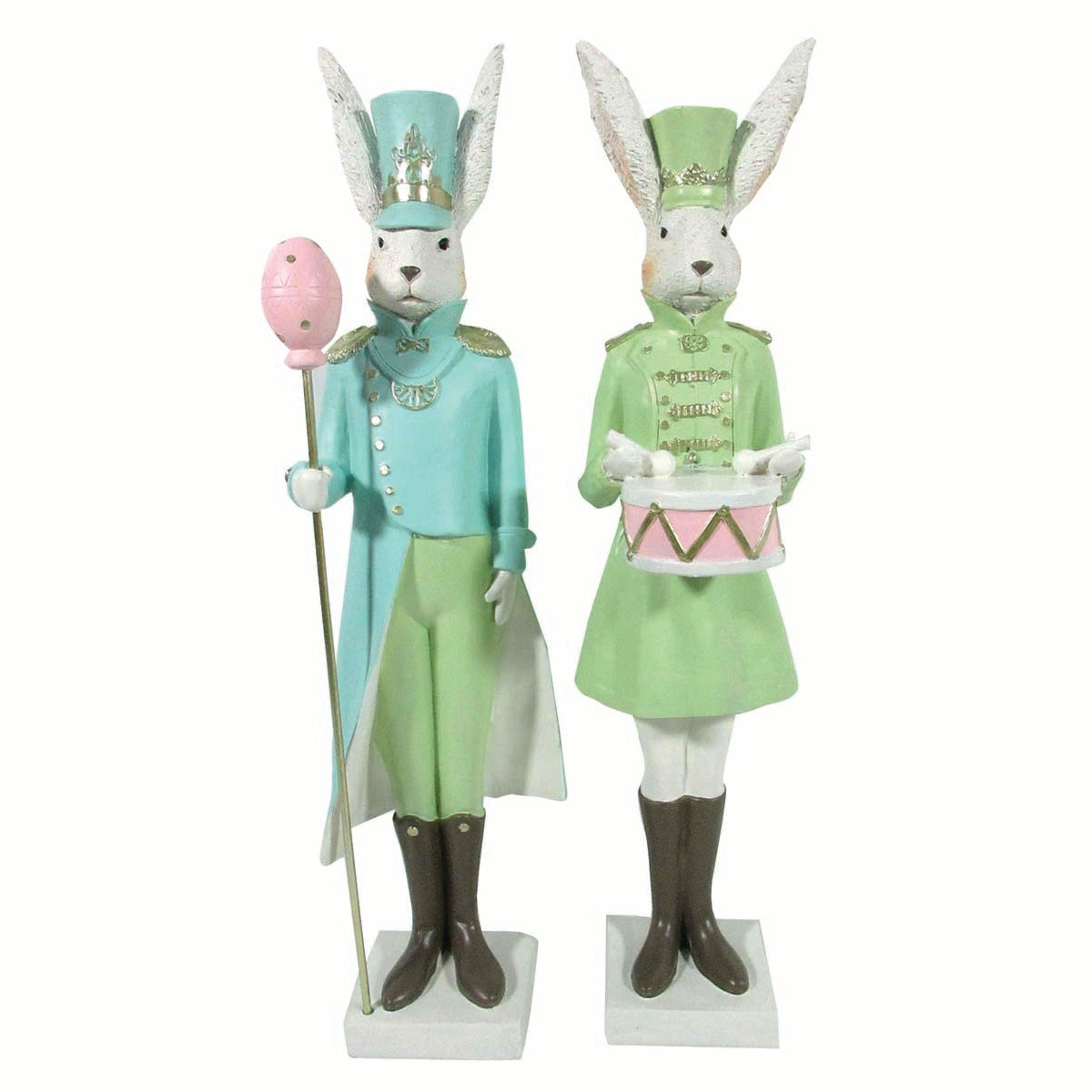 Κουνέλια Στρατιώτες σε Γαλάζιο & Φυστικί 12x10x44 S/2