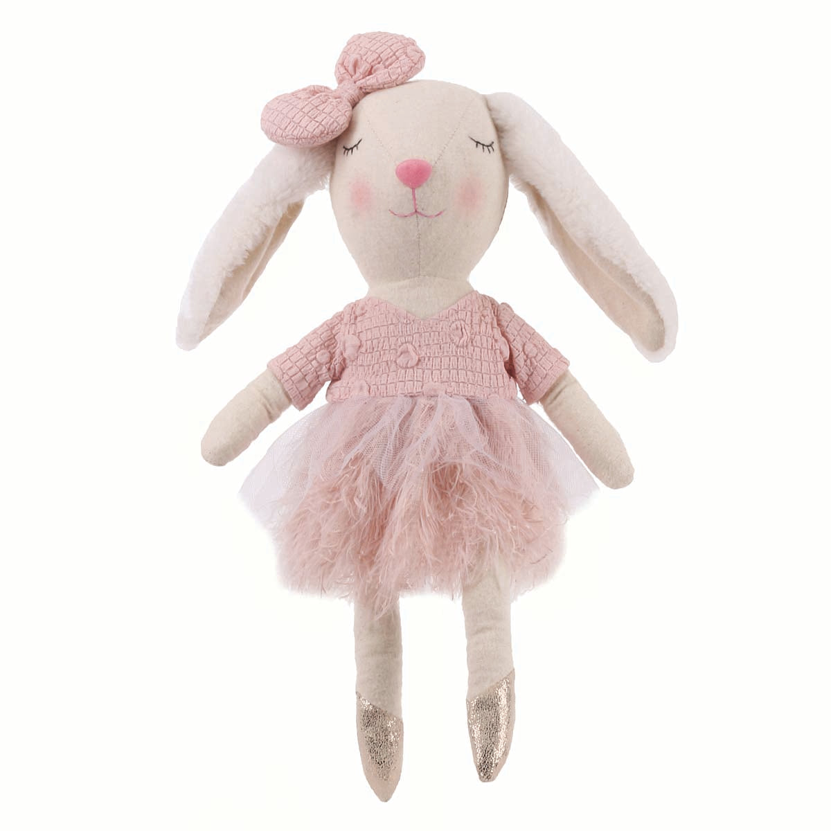 Κουνελίνα Καθιστή Ροζ 14x12x41