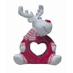 Πετσετοθήκη με Τάρανδο Κόκκινη 7x4.5x9