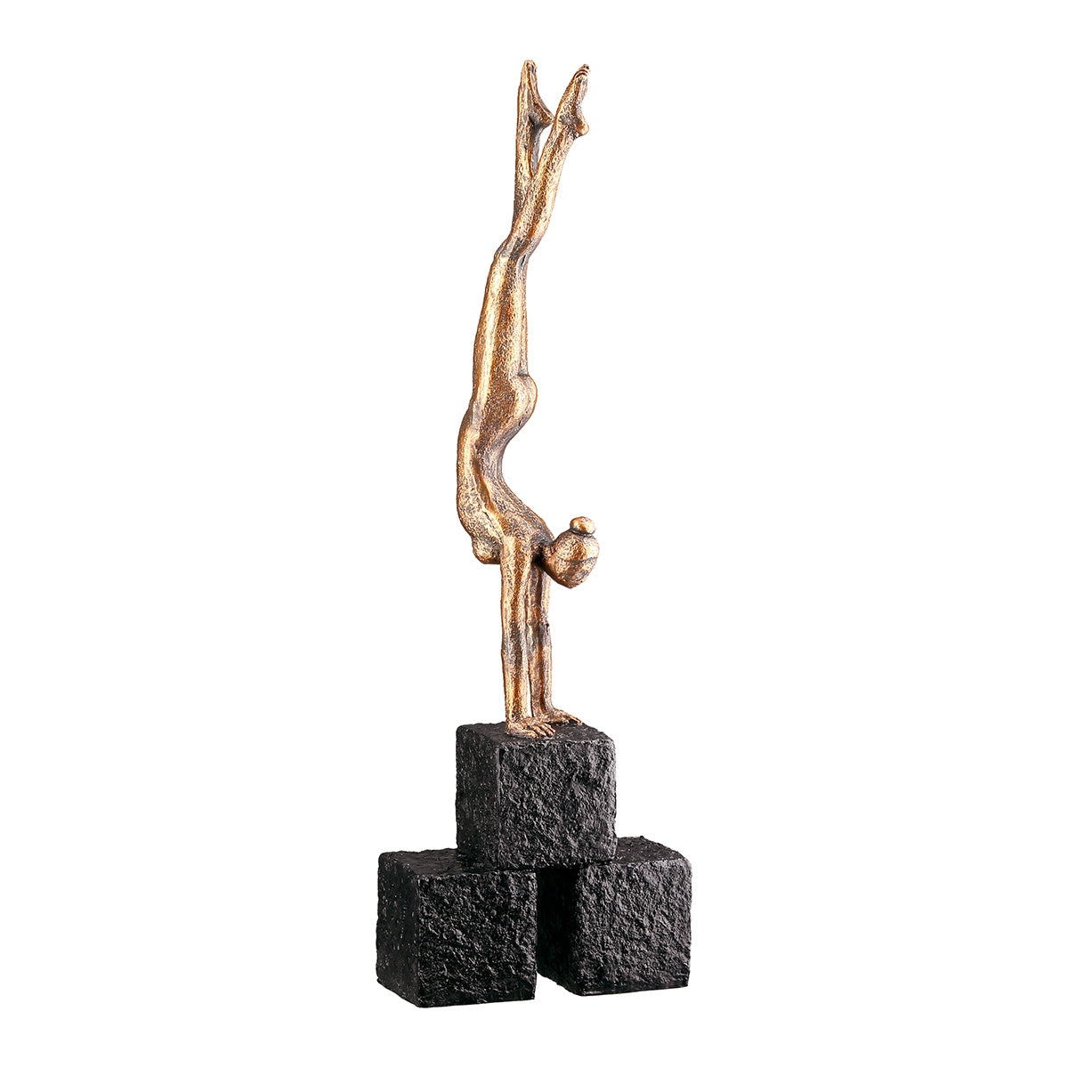 Γλυπτική Γυναικεία Συνθετική Ρητίνη Χάλκινο Χρώμα 9x4x29