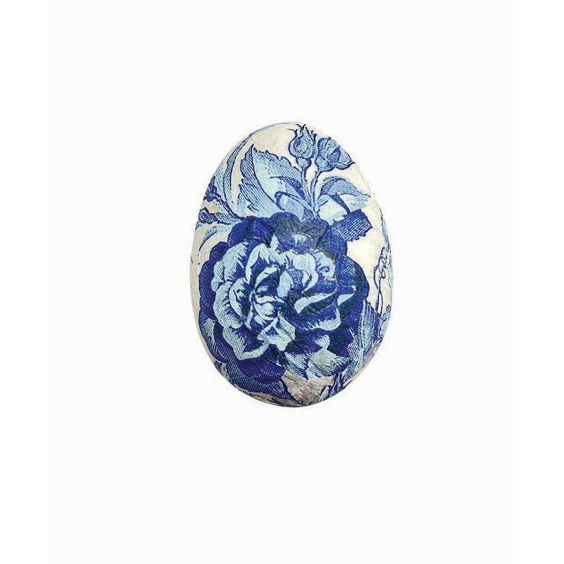 Αυγό με Λουλούδια από Φελιζόλ Μπλε 4εκ S/6