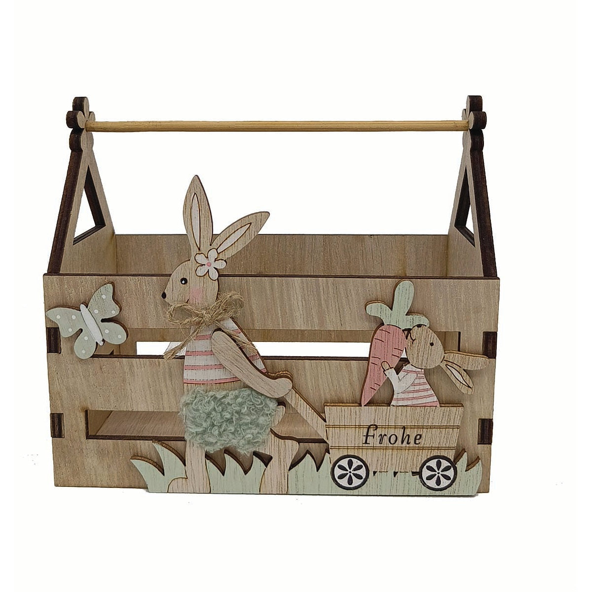 Καφάσι με Κουνελάκια από Ξύλο 15x8x14