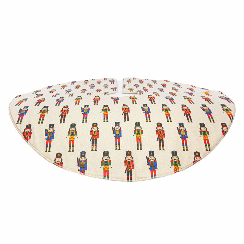 Ποδιά Δέντρου Μπεζ με Μολυβένιοι Στρατιώτες 90εκ