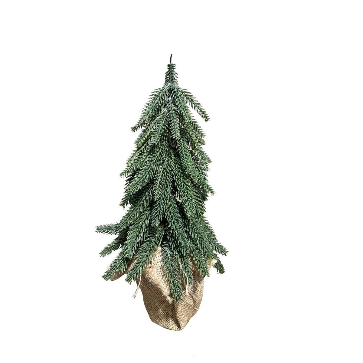 Δέντρο Πράσινο PE σε Λινάτσα 36εκ