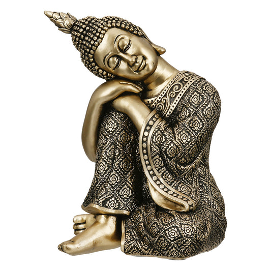 Figure Buddha Synthetic Resin Χρυσόχρωμο 10x10x17