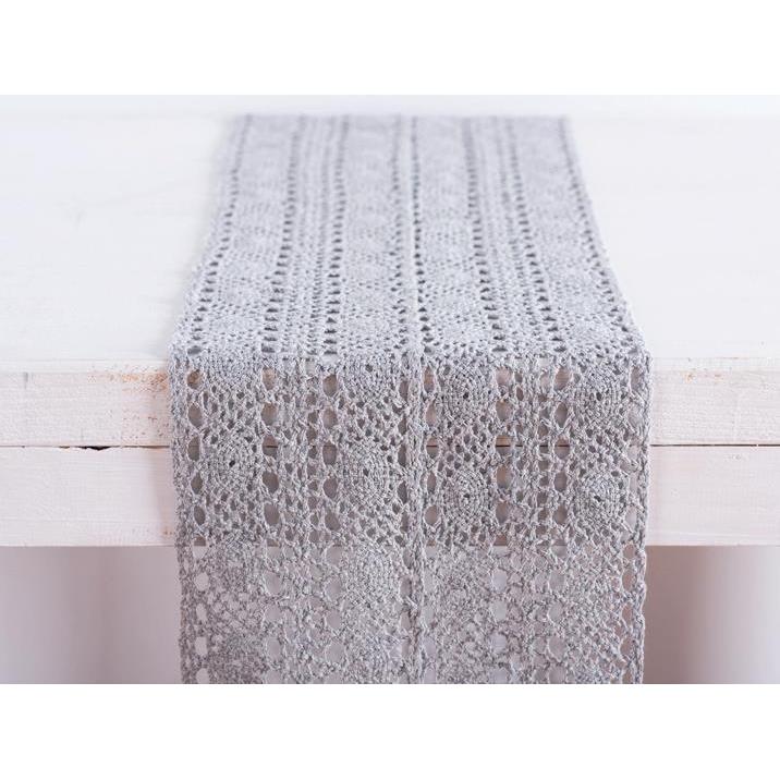 Δαντέλα Βαμβακερή Γκρι 23x250εκ