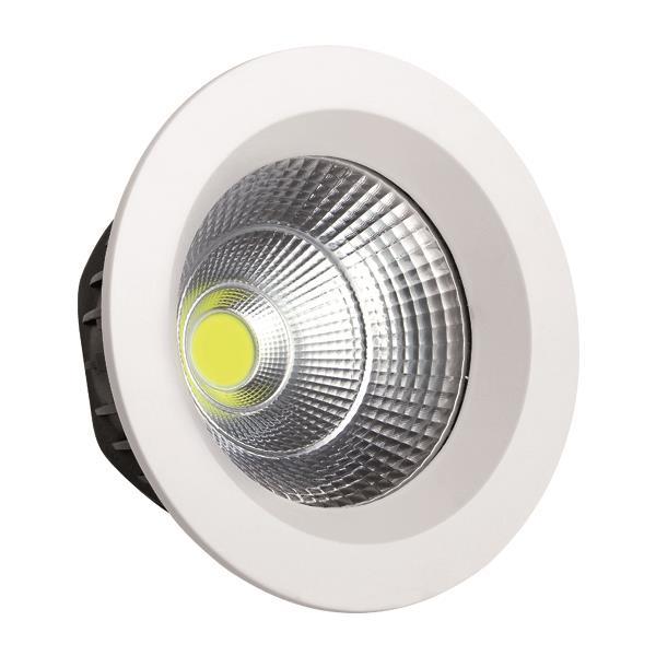 ΦΩΤΙΣΤΙΚΟ ΧΩΝΕΥΤΟ LED COB Φ230 55W 6500K ΛΕΥΚΟ PLUS