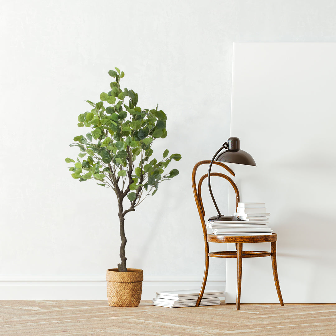 MENDOZA 20502 Διακοσμητικό Κεραμικό Κασπώ Γλάστρα - Flower Pot Καφέ Φ16.5 x Υ15.5cm