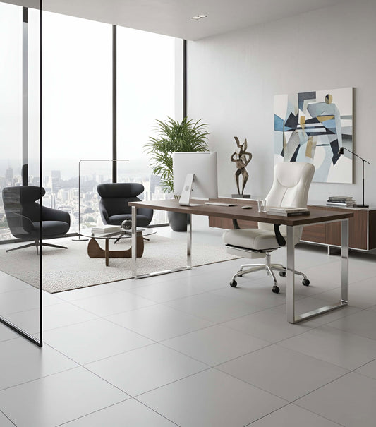 Καρέκλα Διευθυντική Castelia Λευκό 52x60x100