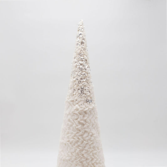 ΔΕΝΤΡΟ ΚΩΝΟΣ ΜΕ ΛΕΥΚΟ ΓΟΥΝΑΚΙ ΚΑΙ ΓΚΛΙΤΕΡ 16x16x52