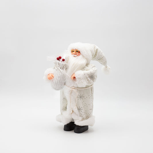 ΑΓΙΟΣ ΒΑΣΙΛΗΣ ΜΕ ΛΕΥΚΑ ΓΟΥΝΙΝΑ ΡΟΥΧΑ ΚΑΙ ΣΑΚΟ ΜΕ BERRY 21x11x44