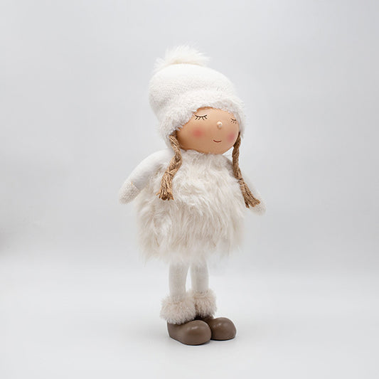 ΚΟΡΙΤΣΑΚΙ POM POM ΜΕ ΛΕΥΚΑ ΡΟΥΧΑ 26x15x43