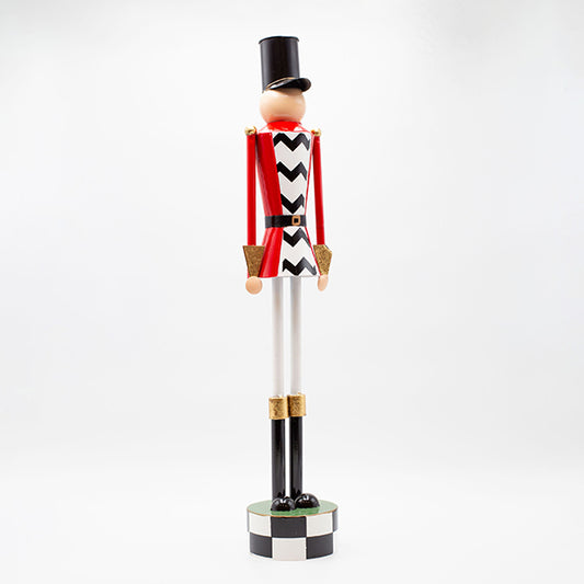 ΜΕΤΑΛΛΙΚΟΣ ΚΑΡΥΟΘΡΑΥΣΤΗΣ ΜΑΥΡΟ ΚΑΡΟ ΜΕ ΚΟΚΚΙΝΟ 26x20x110