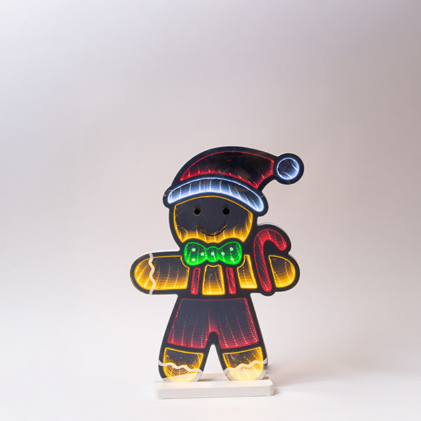 ΜΠΙΣΚΟΤΑΝΘΡΩΠΟΣ ΔΙΑΚΟΣΜΗΤΙΚΟ ΣΧΕΔΙΟ ΚΑΘΡΕΦΤΗΣ ΜΕ LED ΤΑΙΝΙΑ ΜΕΤΑΣΧΗΜΑΤΙΣΤΗ 207 LED ΠΟΛΥΧΡΩΜΟ LED ΠΡΟΕΚΑΣΗ ΠΑΡΟΧΗΣ 3m IP20 28x6x40