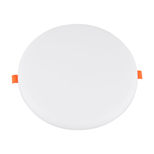 60193 Χωνευτό LED Panel FrameLess Φ22cm 33W 3393lm 180° AC 220-240V IP20 με Σύστημα Ρυθμιζόμενης Τρύπας Κοπής από 3.5εκ έως 20.5εκ - Φ22.2 x Υ2cm Θερμό Λευκό 2700K