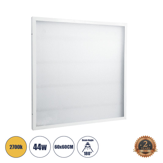 60217 LED Panel Transparent 60x60cm 44W 3960lm 120° CRI≥80Ra AC 220-240V IP20 Μ60 x Π60 x Υ2.5cm - Θερμό Λευκό 2700K