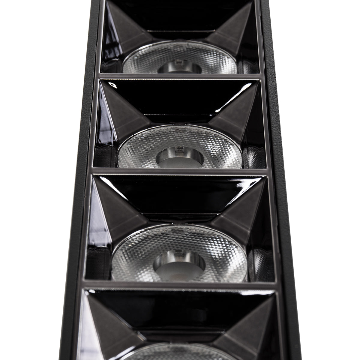 LUMINAR SUPERIOR 60328 Επιφανειακό LED Spot Downlight TrimLess 20W 2800lm 36° AC 220-240V IP20 Μ19.5 x Π4.2 x Υ6.6cm - Μαύρο με Κάτοπτρο Χρωμίου - Φυσικό Λευκό 4500K - Bridgelux High Lumen Chip Gen2 - TÜV Certified Driver