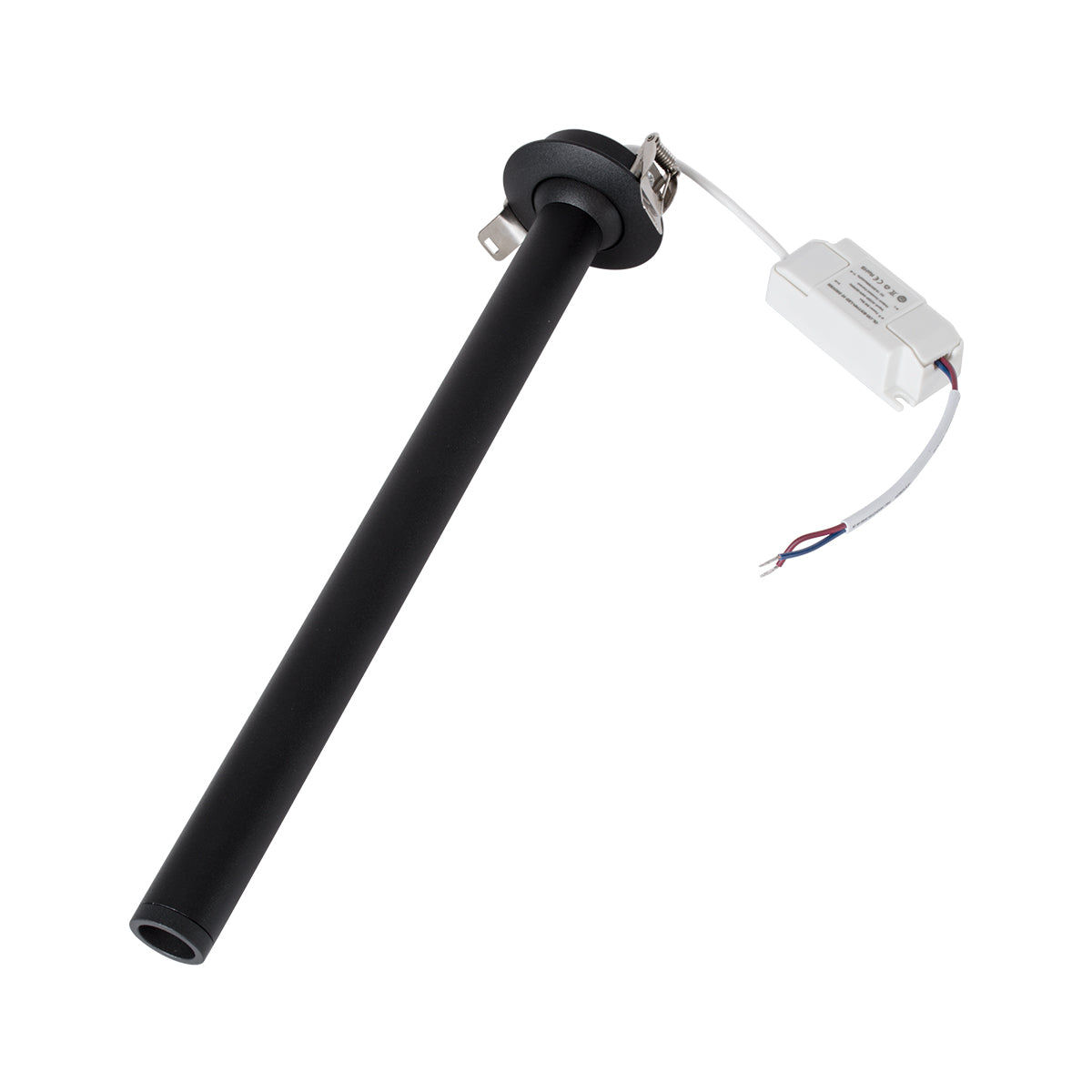 DALE 60373 Χωνευτό LED Κινούμενο Spot Downlight TrimLess Φ6.4cm 5W 500lm 36° AC 220-240V IP20 Φ6.4cm x Υ30cm - Στρόγγυλο - Μαύρο - Θερμό Λευκό 2700K - Bridgelux COB - TÜV Certified Driver