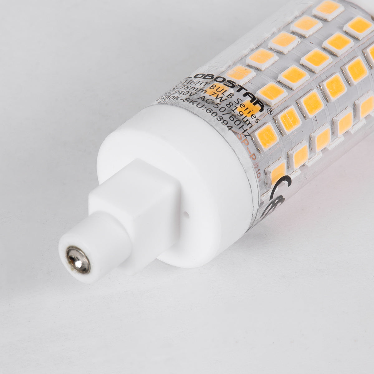 TUBINI 60395 R7S LED Lamp 78mm 7W 791lm 360° AC 220-240V IP20 Warm White 2700K - Lumileds SMD Chip - L7.8 x W2 x H2 cm