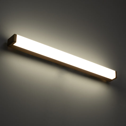 RENATA 60443 Μοντέρνο Φωτιστικό Τοίχου - Απλίκα Καθρέπτη Μπάνιου - Πίνακα LED 12W 1400lm 210° AC 220-240V IP44 Μ60 x Π4 x Υ5.5cm - Φυσικό Λευκό 4500K - Χάλκινο