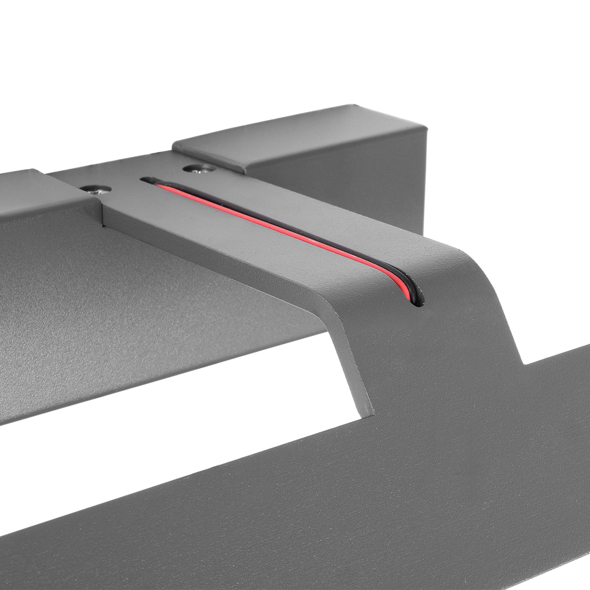 MIRROR 60513 Φωτιστικό Τοίχου - Απλίκα LED 12W 1440lm 120° AC 85-265V IP54 Φυσικό Λευκό 4500K Γκρι Μέταλλο - Μ42 x Π5 x Υ15cm