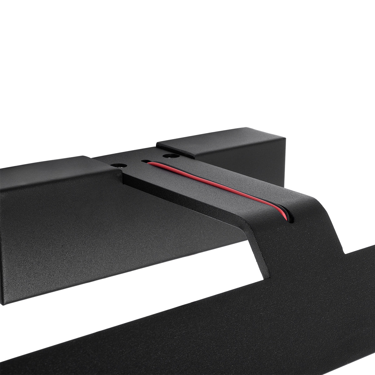 MIRROR 60514 Φωτιστικό Τοίχου - Απλίκα LED 12W 1440lm 120° AC 85-265V IP54 Φυσικό Λευκό 4500K Μαύρο Μέταλλο - Μ42 x Π5 x Υ15cm