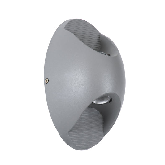 JEREMY 60531 Φωτιστικό Τοίχου - Απλίκα Αρχιτεκτονικού Φωτισμού Εσωτερικού/Εξωτερικού Χώρου Up & Down LED 10W 1000lm 60° AC220-240V Αδιάβροχο IP65 - Σώμα Αλουμινίου & Tempered Glass - Μ16 x Π10 x Υ7cm - Θερμό Λευκό 2700K - Γκρι Ανθρακί - Bridgelux Chip