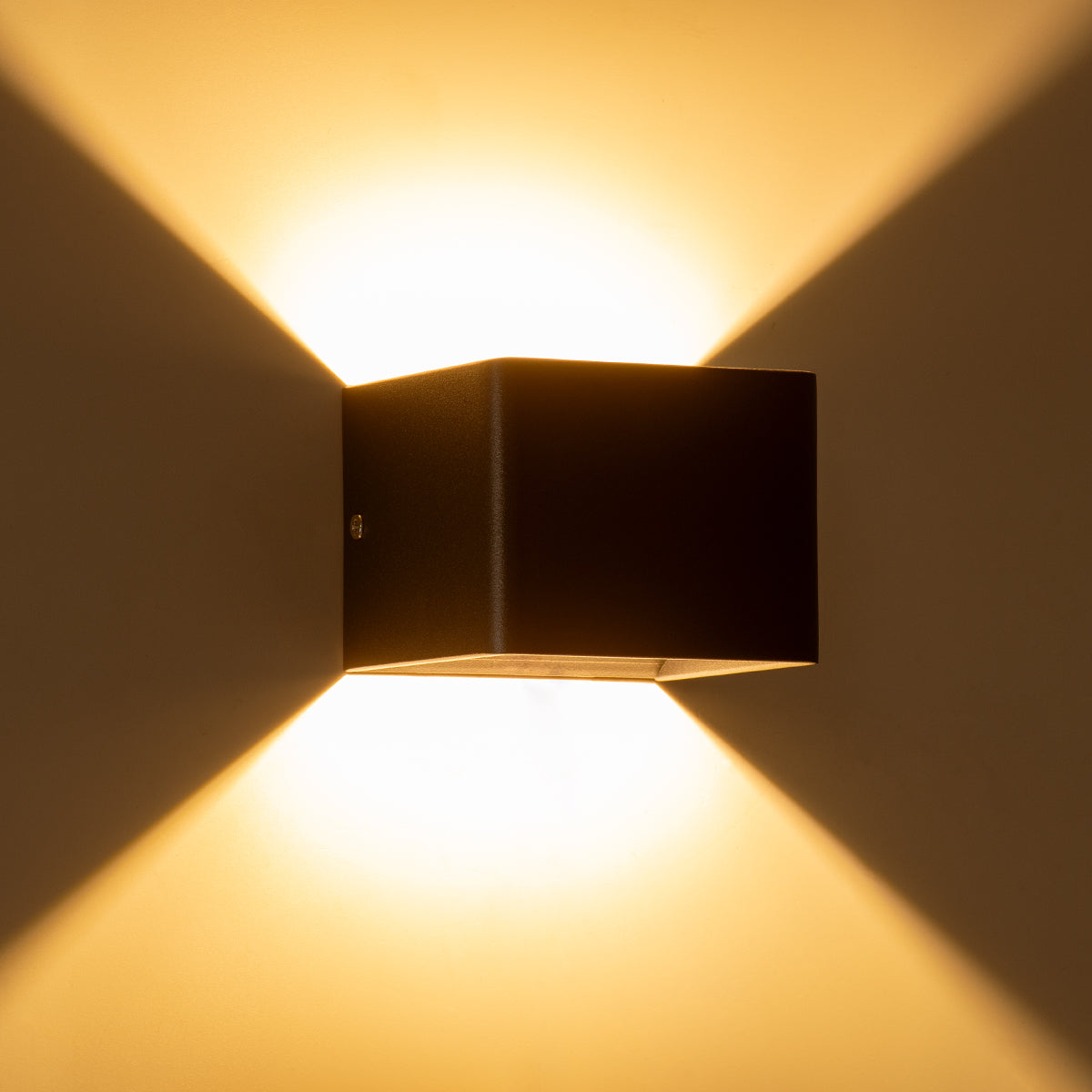 CIRCOA 60534 Μοντέρνο Φωτιστικό Τοίχου - Απλίκα LED 10W 1000lm 60° AC 220-240V Αδιάβροχο IP44 Θερμό Λευκό 2700K - Bridgelux COB Chip & TÜV SÜD Driver - Γκρι Ανθρακί Ματ - Μ10 x Π8 x Υ10