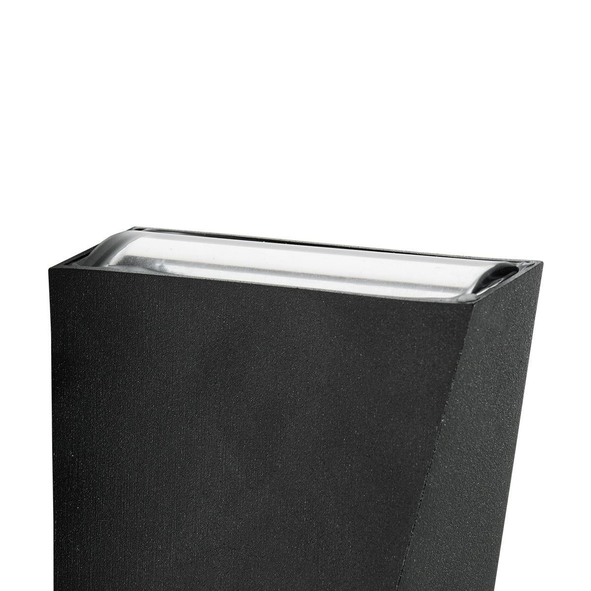 TRIANDE 60559 Φωτιστικό Τοίχου - Απλίκα Αρχιτεκτονικού Φωτισμού Εσωτερικού/Εξωτερικού Χώρου Up & Down LED 10W 1250lm 5° & 60° AC 220-240V Αδιάβροχο IP65 Μ8.5 x Π8.5 x Υ20cm - Ψυχρό Λευκό 6000K - Μαύρο - Bridgelux Chip