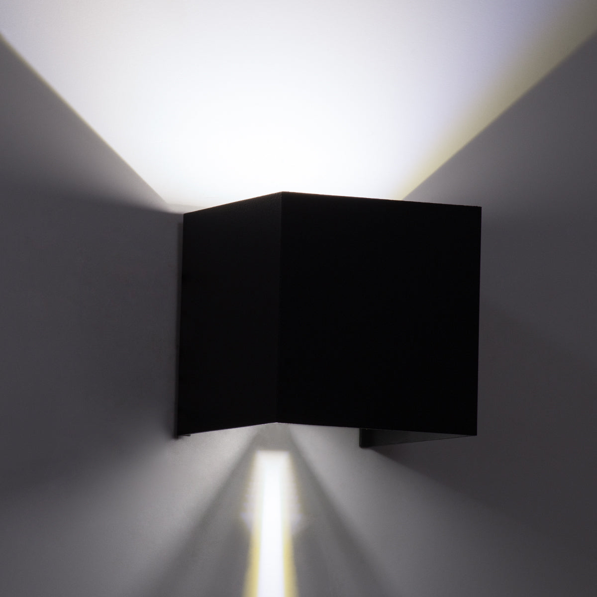 AXIS-S 60567 Φωτιστικό Τοίχου - Απλίκα Αρχιτεκτονικού Φωτισμού Εσωτερικού/Εξωτερικού Χώρου Up & Down LED 10W 1250lm 10 έως 60° AC 220-240V Αδιάβροχο IP65 Μ10 x Π10 x Υ10cm - Ψυχρό Λευκό 6000K - Γκρι Ανθρακί - Bridgelux Chip