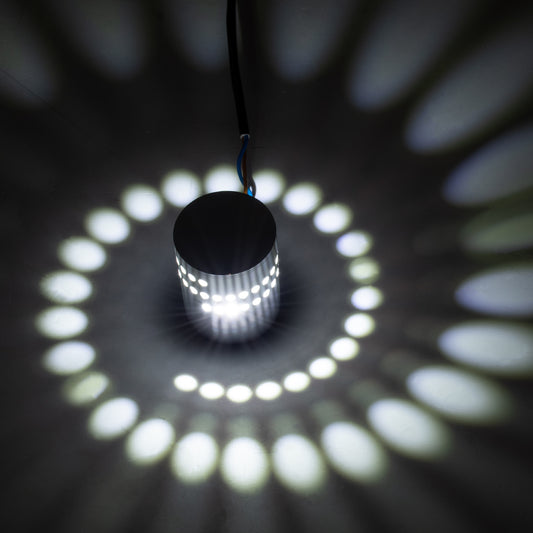 STAINS 60595 Φωτιστικό Τοίχου - Απλίκα Αρχιτεκτονικού Φωτισμού Εσωτερικού Χώρου LED 5W 400lm 360° AC 220-240V IP44 Φ5.5 x Υ7cm - Ψυχρό Λευκό 6000K - Νίκελ Ματ - Bridgelux Chip